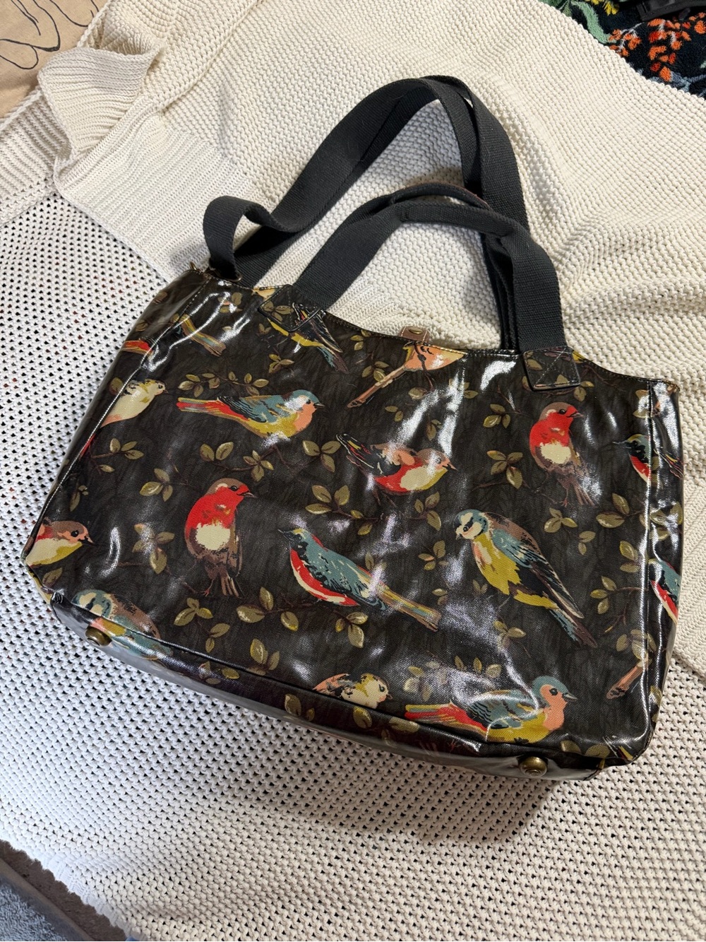 Cath Kidston "Garden Birds" Oilcloth Tote Bag - Picture 3 of 4